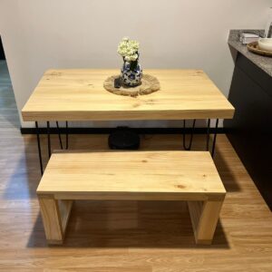 combo pino forja con 1 banca